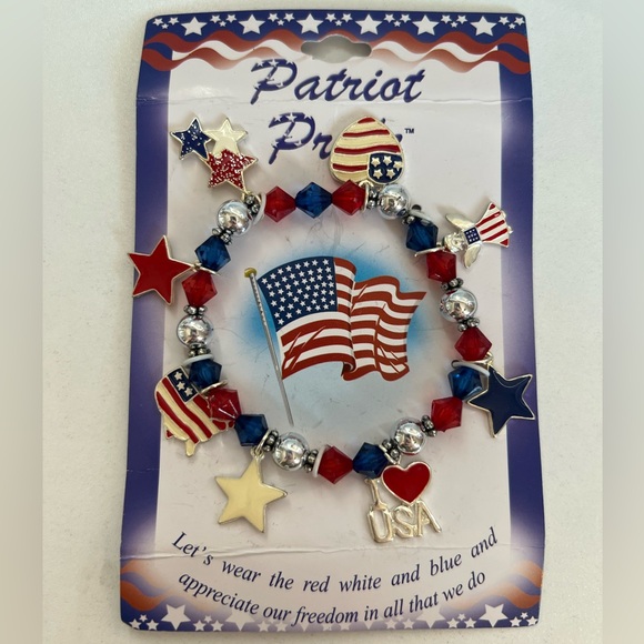 Patriot Pride Jewelry - Patriot Pride Charm Bracelet with Charms